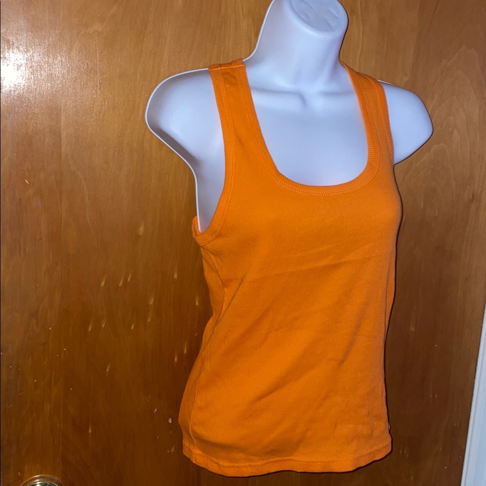 Orange Ribbed Tank Top 🧡 - Picture 8 of 9